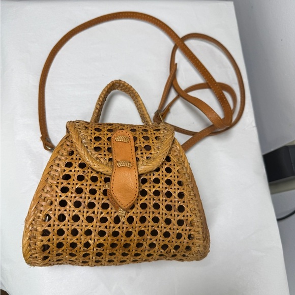 LUSANA Rattan Crossbody Bag - Picture 2 of 12